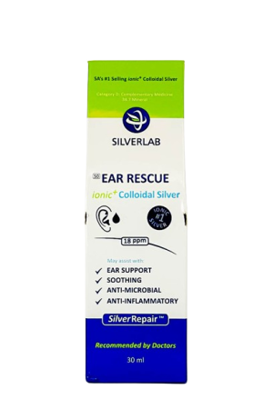 SILVER LAB EAR RESCUE IONIC COLLOIDAL SILVER 30ml